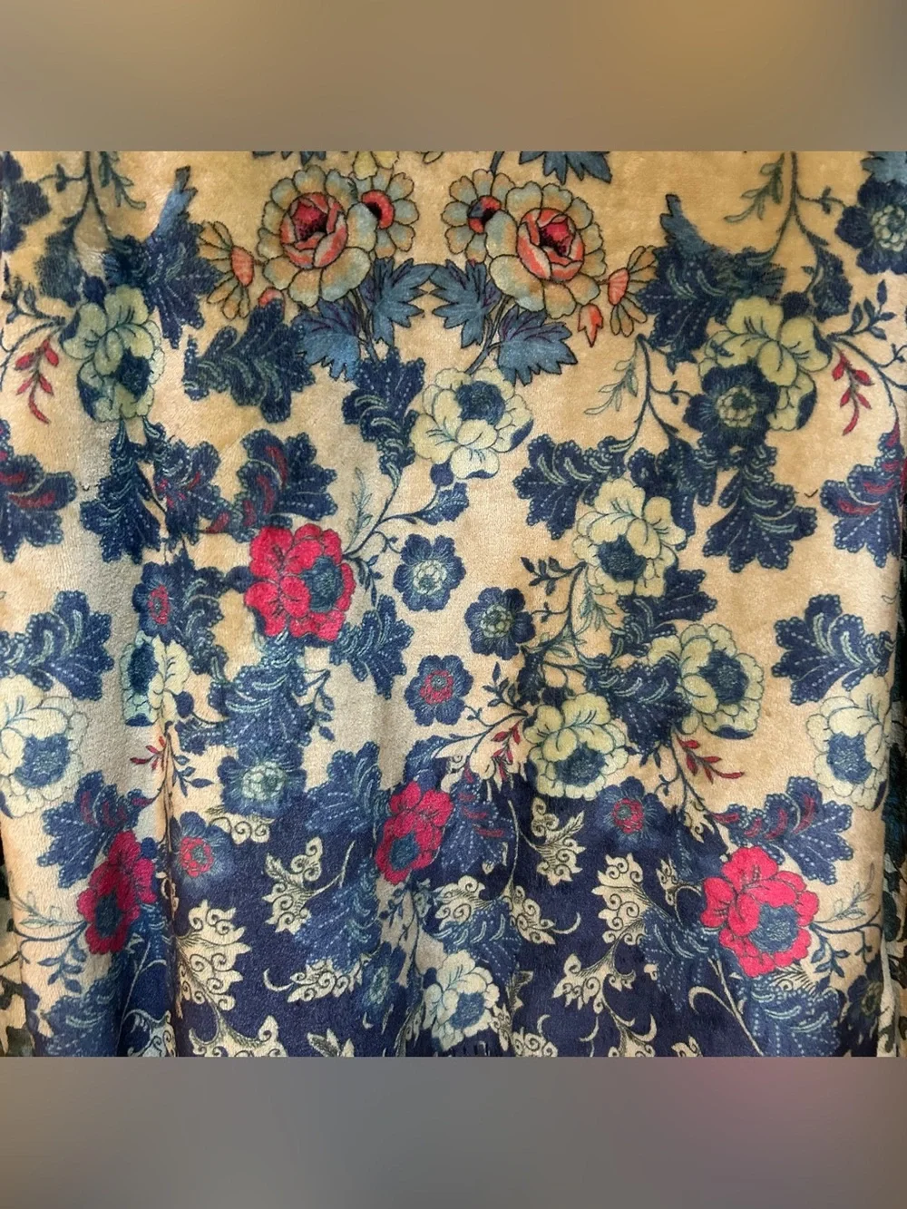 Johnny Was Floral Hooded Draped Cardigan L - Picture 3 of 5